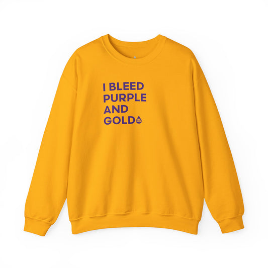 I Bleed Purple & Gold Sweatshirt