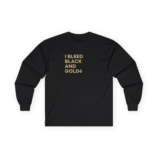 I Bleed Black & Gold Long Sleeve T