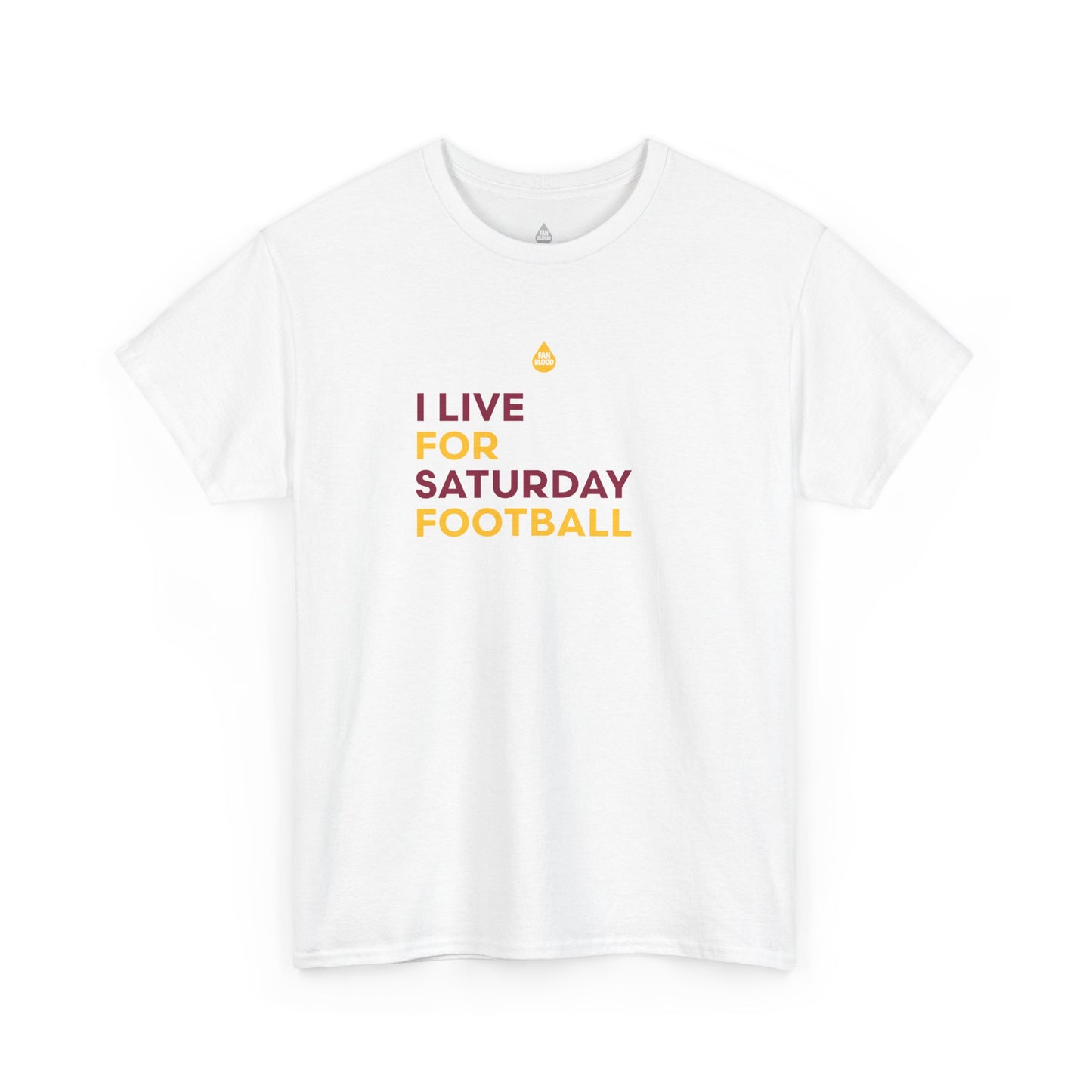 Maroon & Gold Saturday Football T-Shirt