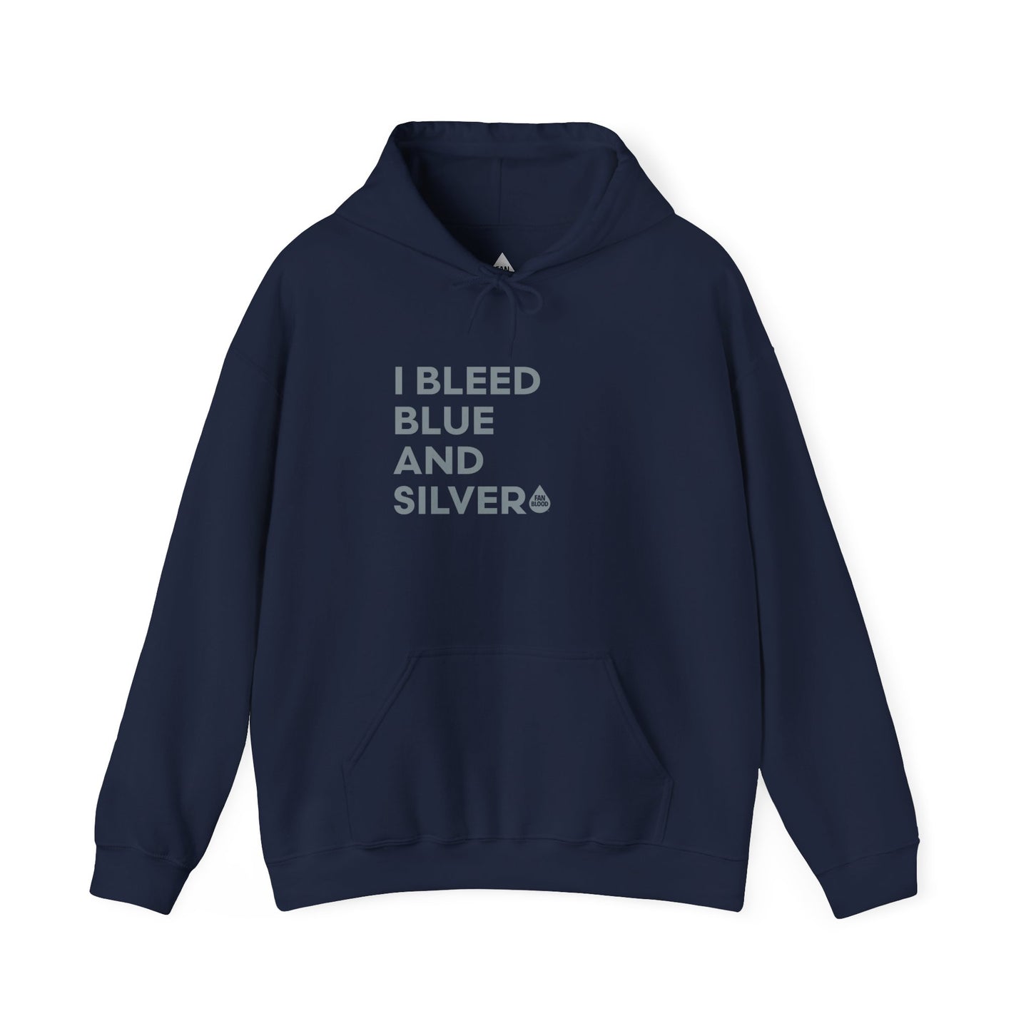 I Bleed Blue & Silver Hoodie