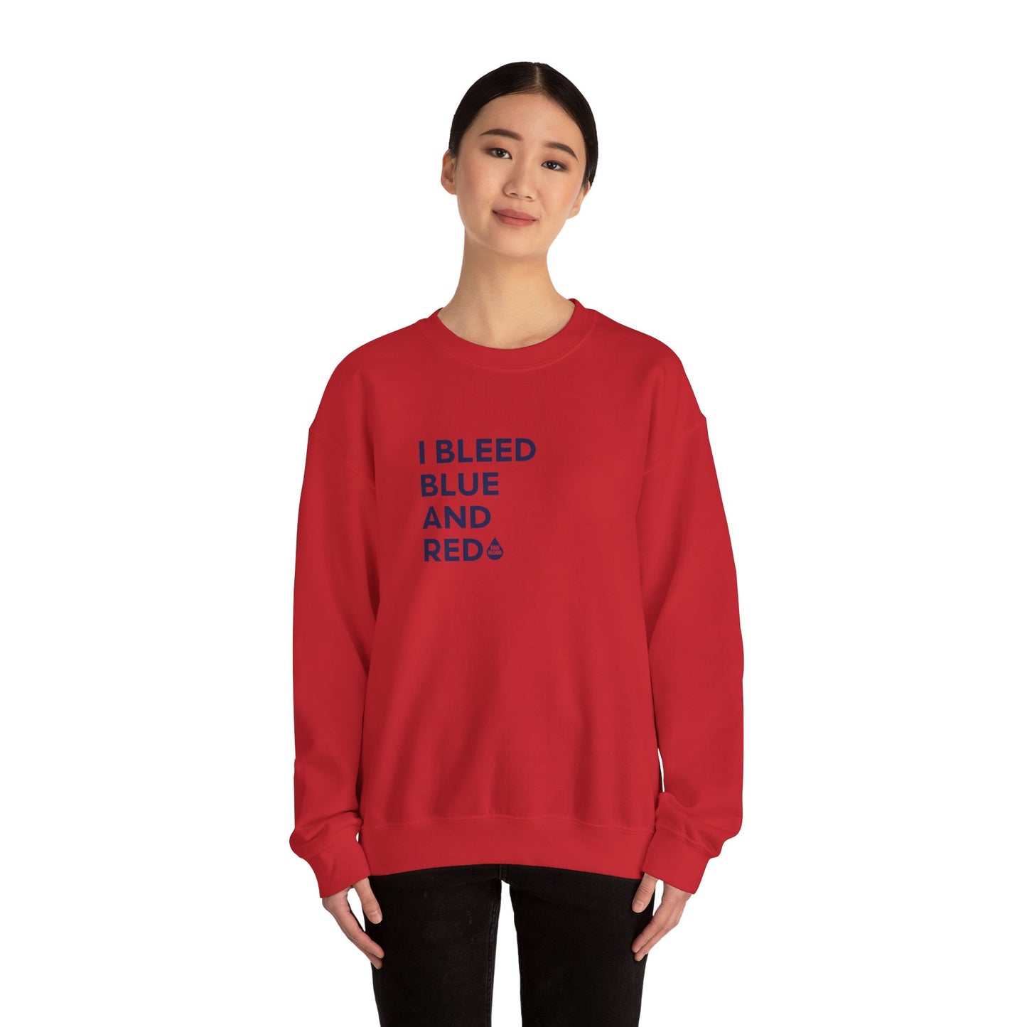 I Bleed Blue & Red Sweatshirt