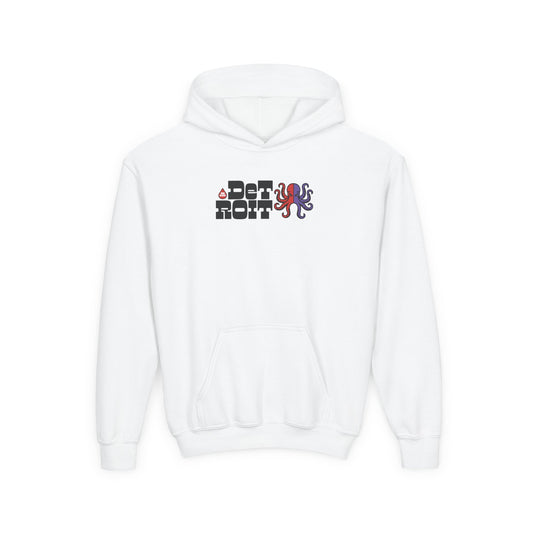 Retro Detroit Hockey Kid's Hoodie