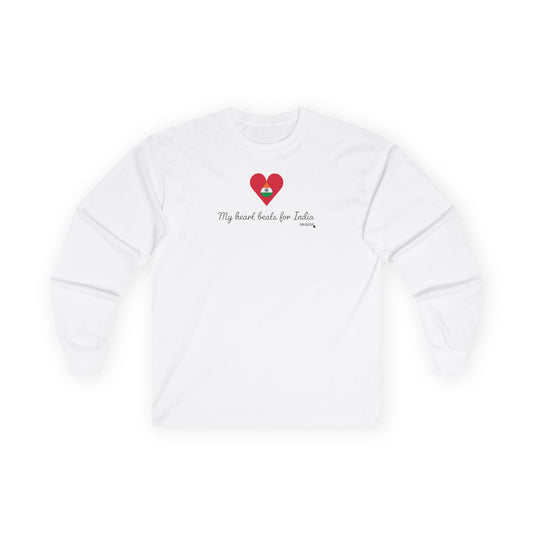 India Heart Beats Long Sleeve T