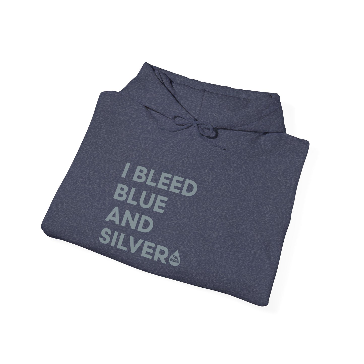 I Bleed Blue & Silver Hoodie