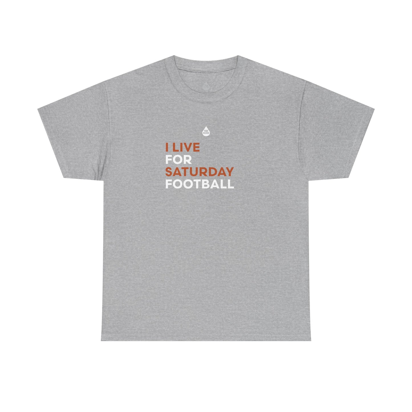 Orange & White Saturday Football T-Shirt
