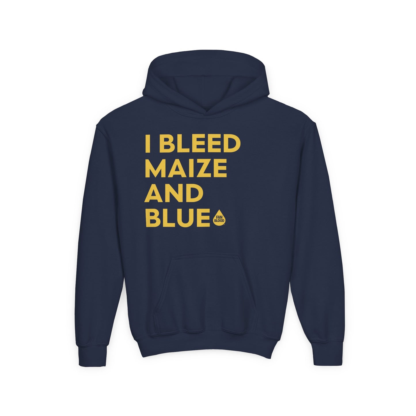 I Bleed Maize & Blue Kid's Hoodie