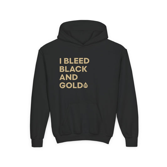 I Bleed Black & Gold Kid's Hoodie