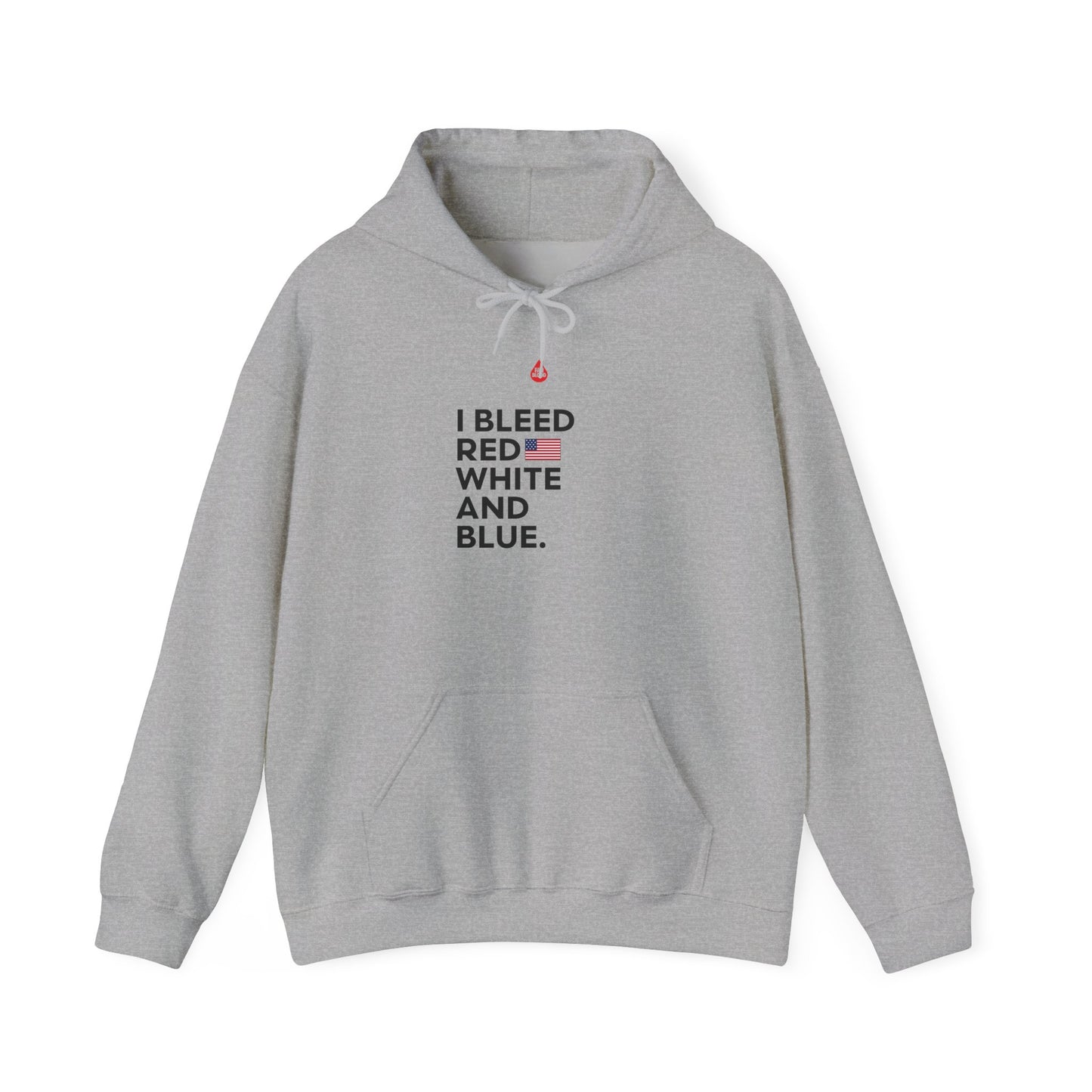 I Bleed Red, White And Blue Hoodie