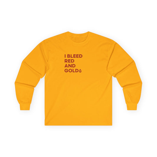 I Bleed Red & Gold Long Sleeve T