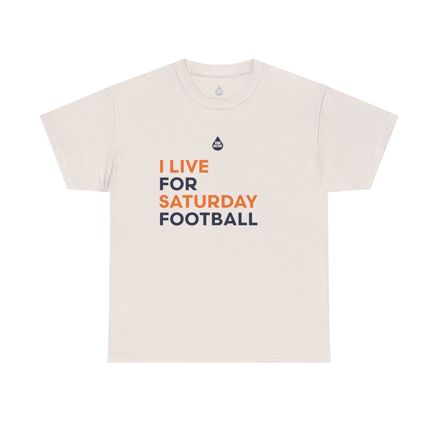 Navy & Orange Saturday Football T-Shirt