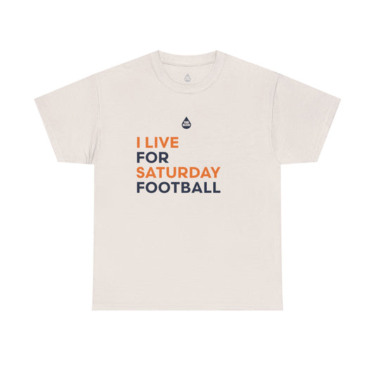 Navy & Orange Saturday Football T-Shirt