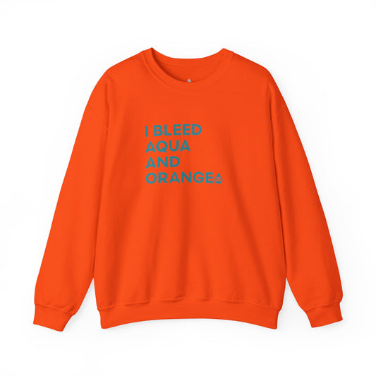 I Bleed Aqua & Orange Sweatshirt