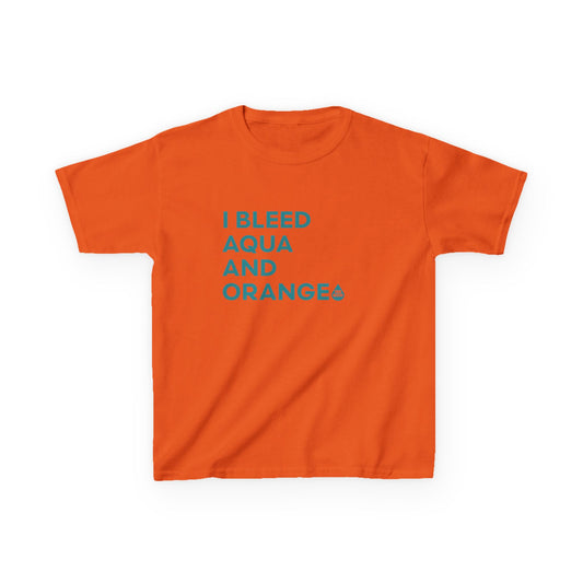 I Bleed Aqua & Orange Kid's T