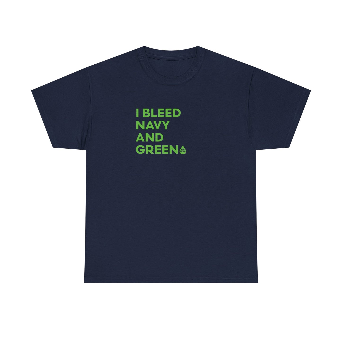 I Bleed Navy & Green T