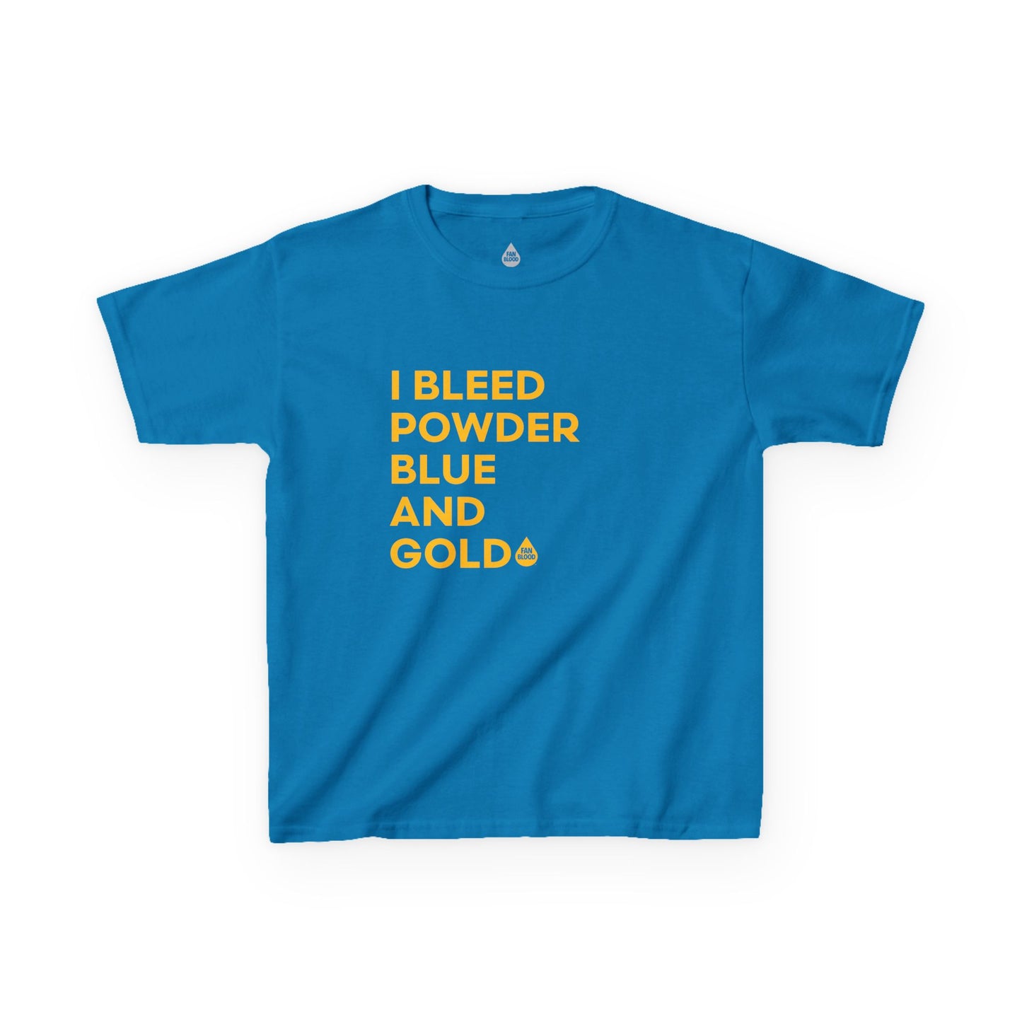 I Bleed Powder Blue & Gold Kid's T