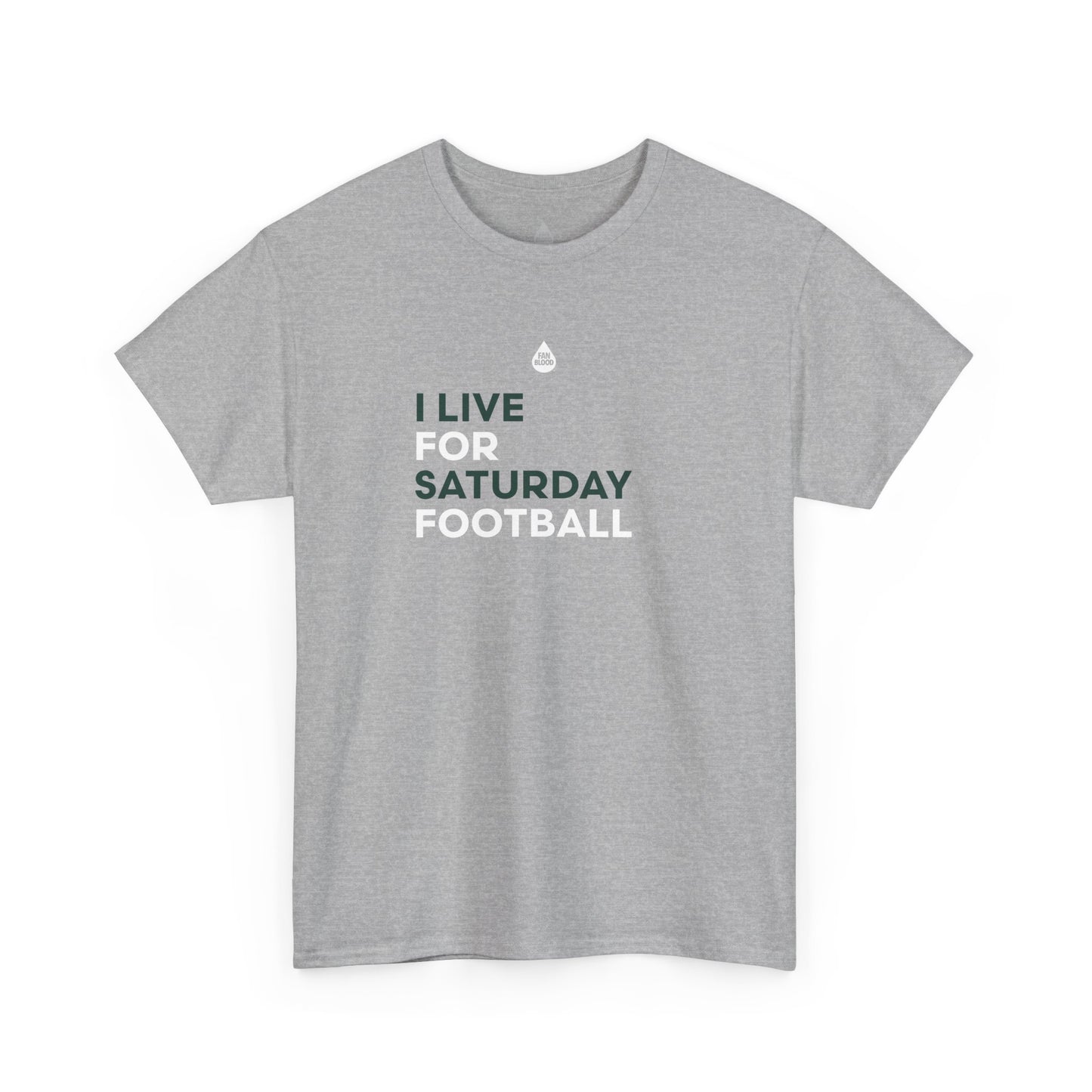 Green & White Saturday Football T-Shirt