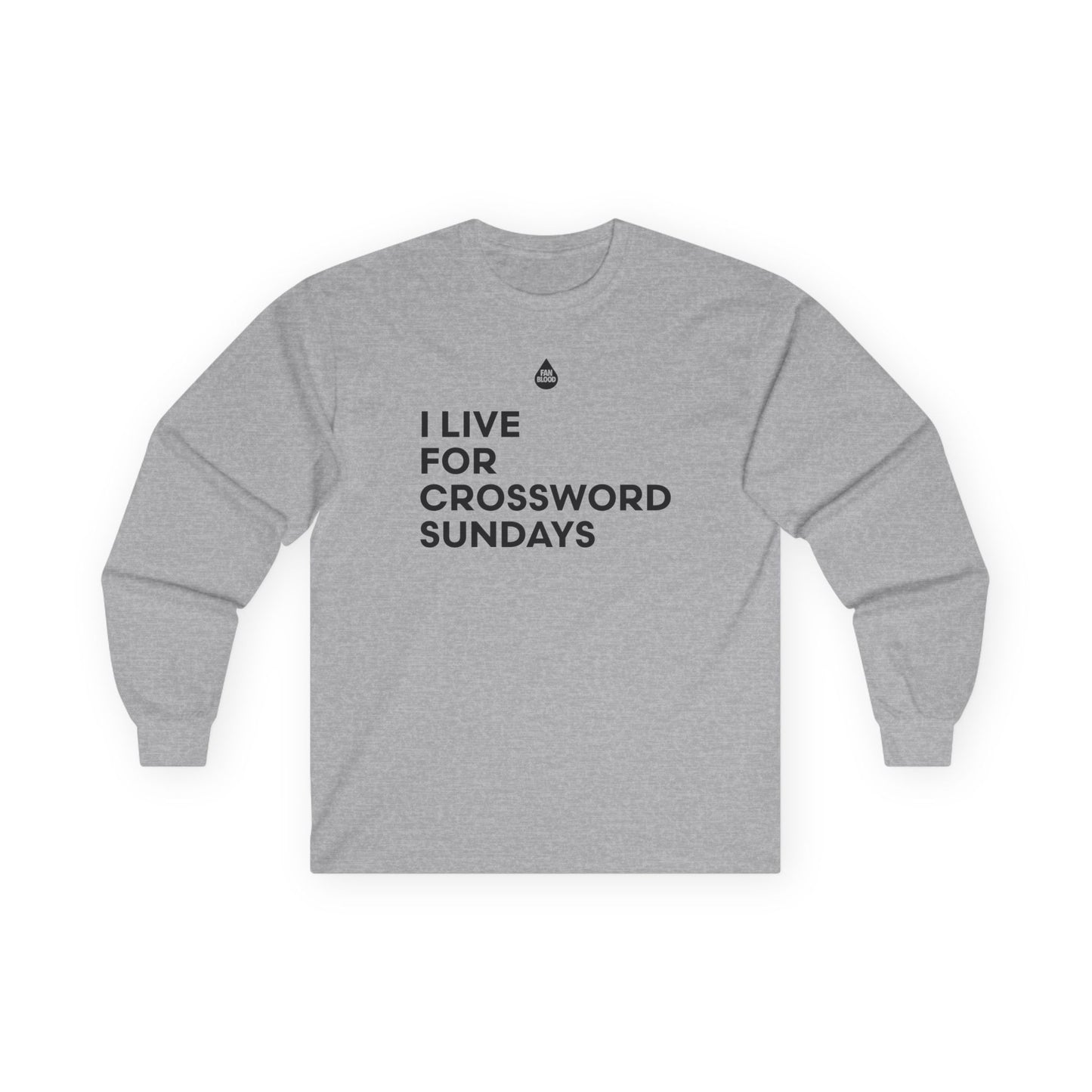 Live For Crossword Sundays Long Sleeve T