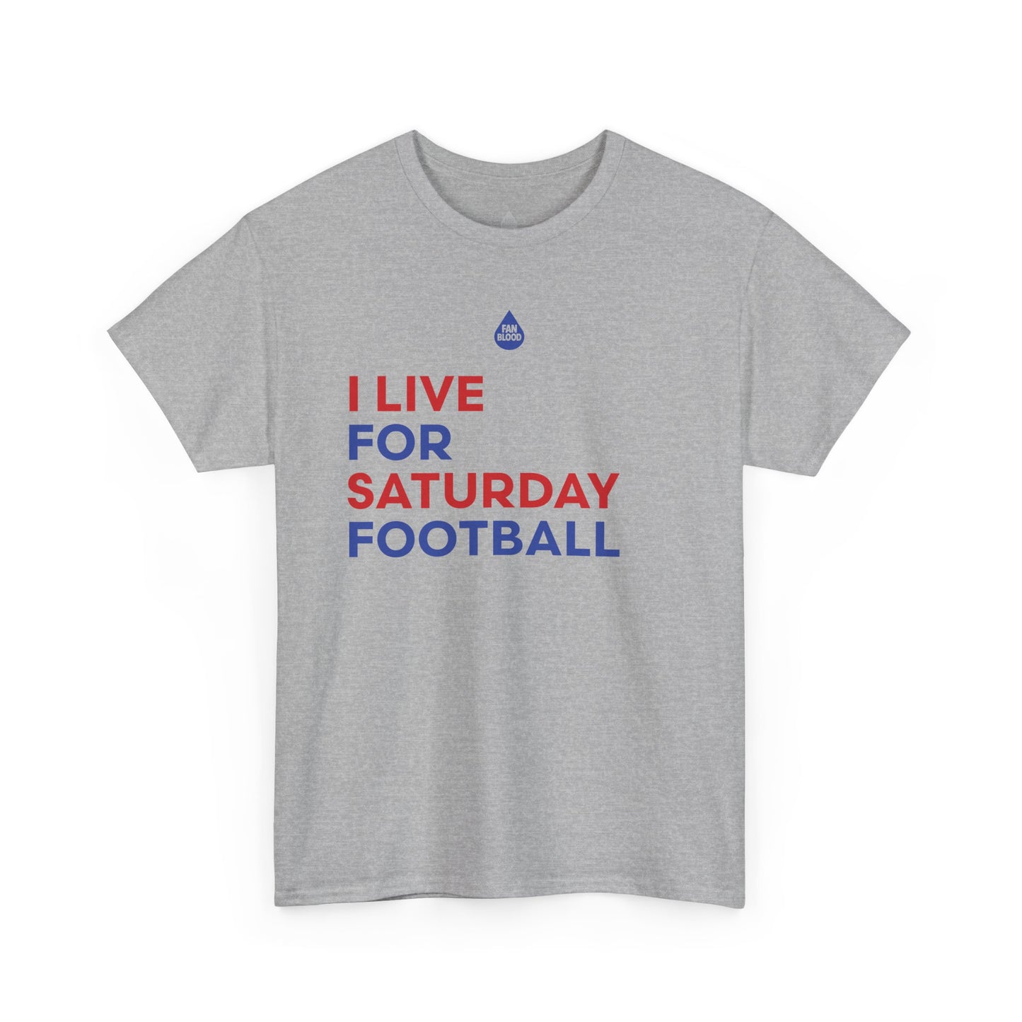 Blue & Red Saturday Football T-Shirt