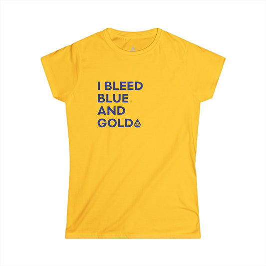 I Bleed Blue & Gold Women's T