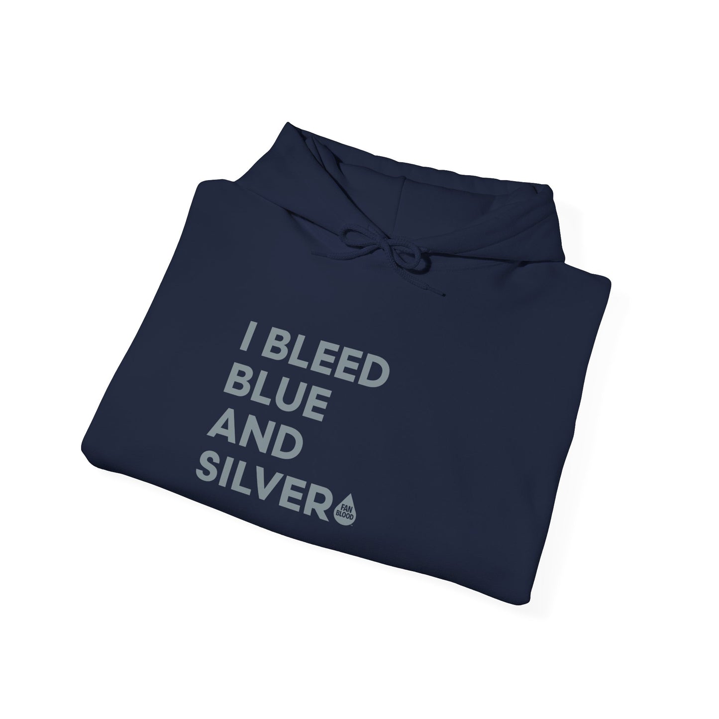 I Bleed Blue & Silver Hoodie