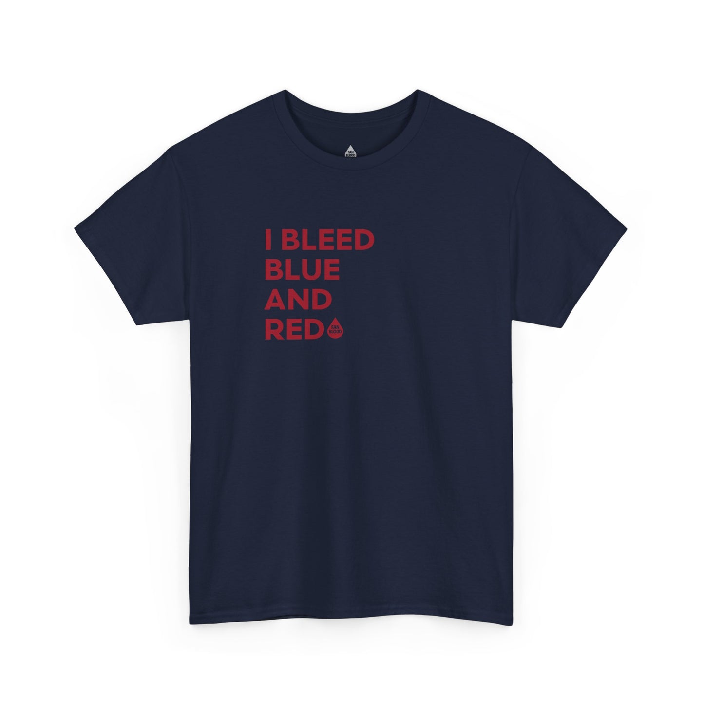 I Bleed Blue & Red T
