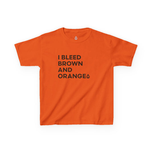 I Bleed Brown & Orange Kid's T