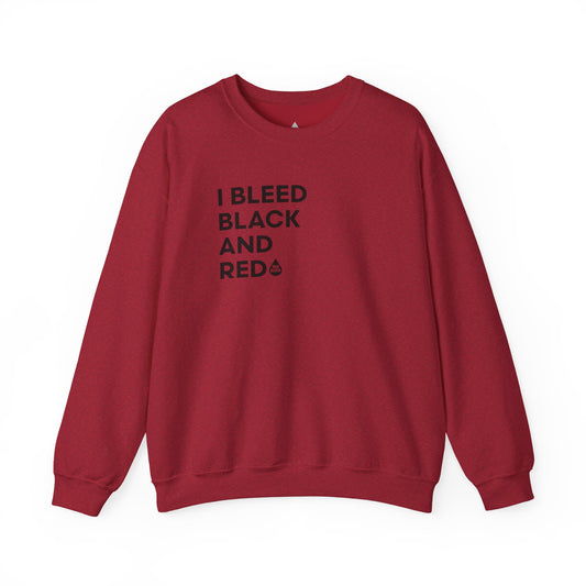 I Bleed Black & Red Sweatshirt