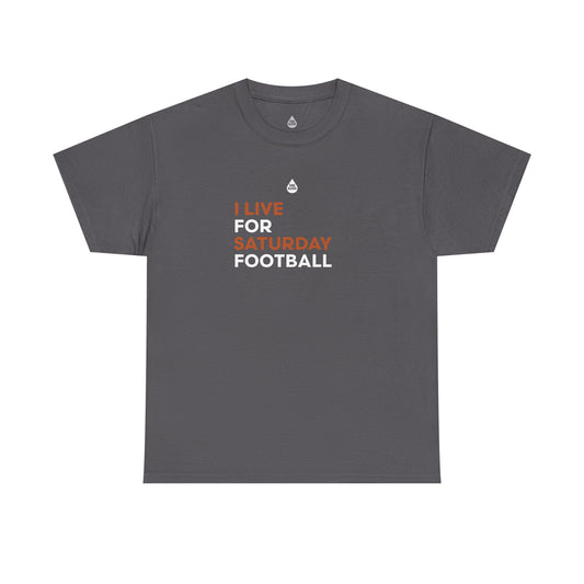 Orange & White Saturday Football T-Shirt