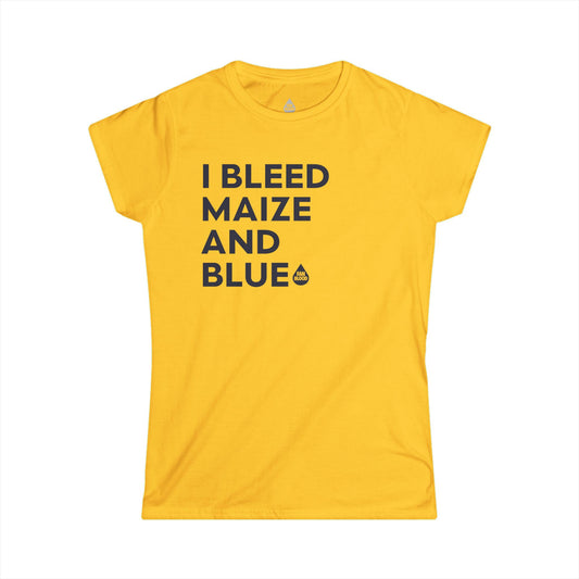 I Bleed Maize & Blue Women's T