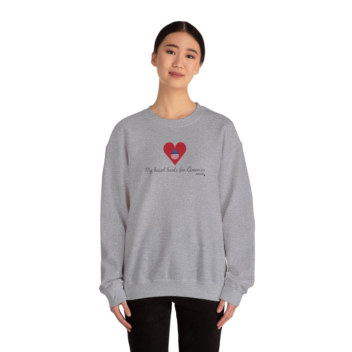 USA Heart Beats Sweatshirt