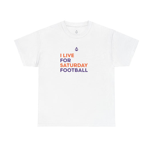 Orange & Purple Saturday Football T-Shirt