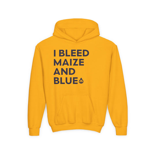I Bleed Maize & Blue Kid's Hoodie