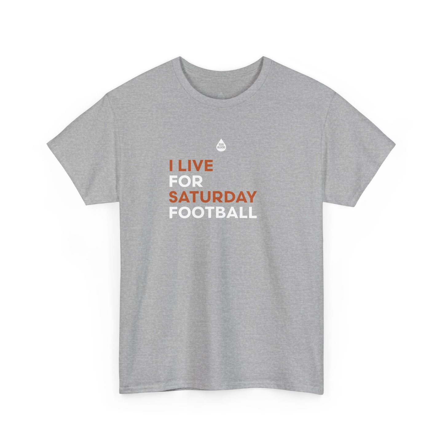 Orange & White Saturday Football T-Shirt