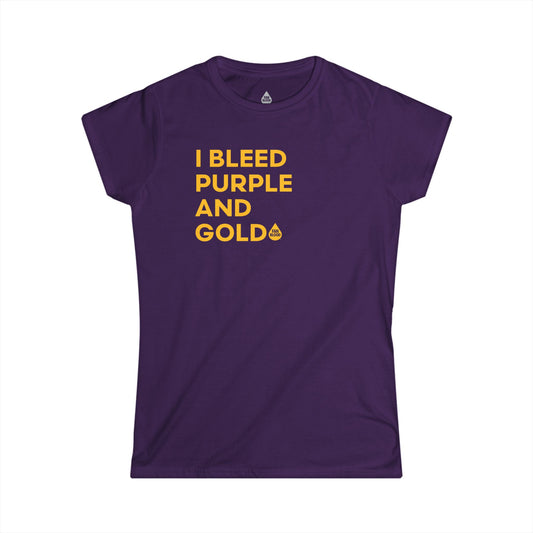 I Bleed Purple & Gold Women's T