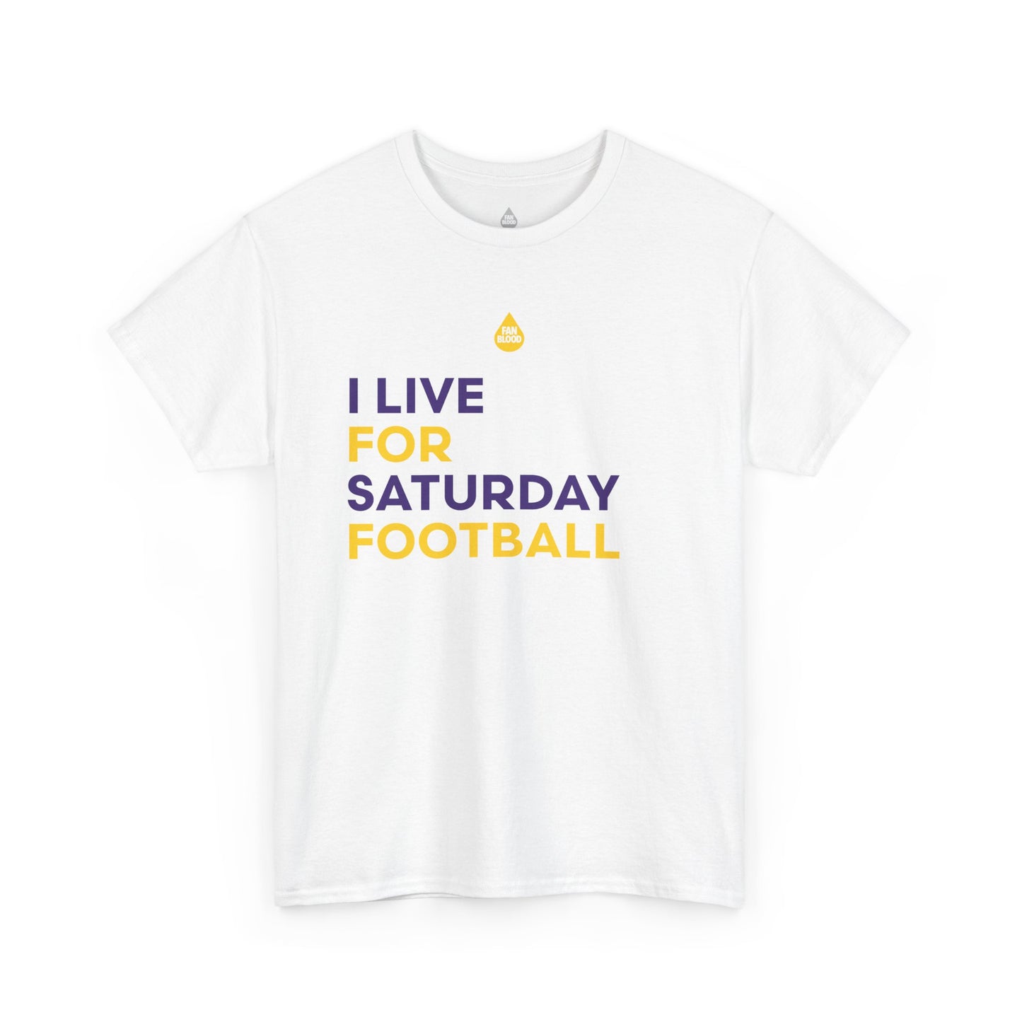 Purple & Gold Saturday Football T-Shirt