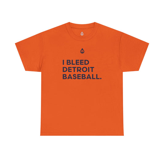 I Bleed Detroit Baseball T-Shirt