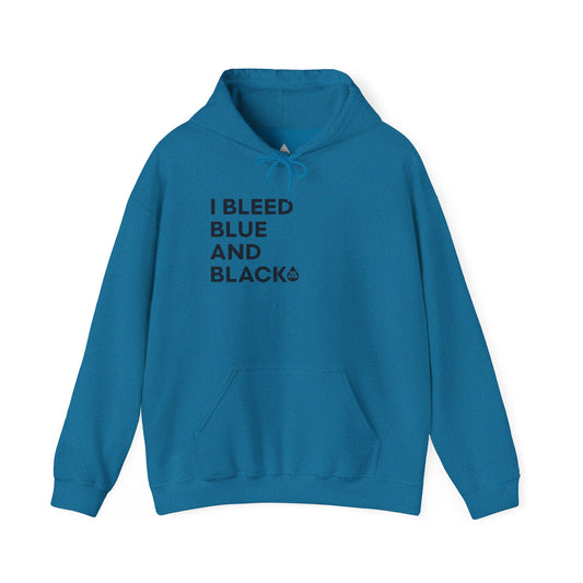 I Bleed Blue & Black Hoodie