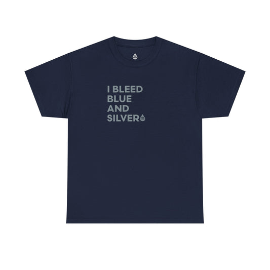 I Bleed Blue & Silver T-Shirt