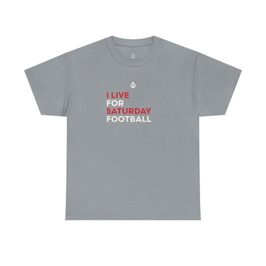 Scarlet & Cream Saturday Football T-Shirt