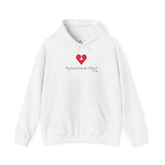 Poland Heart Beats Hoodie