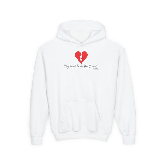 Canada Heart Beats Kid's Hoodie