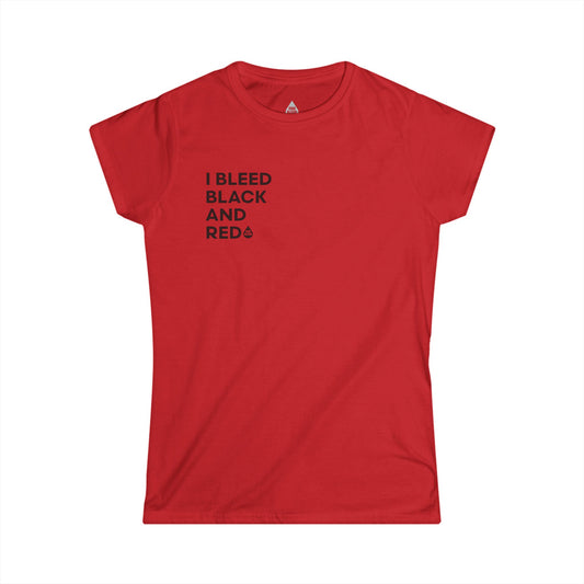 I Bleed Black & Red Women's T