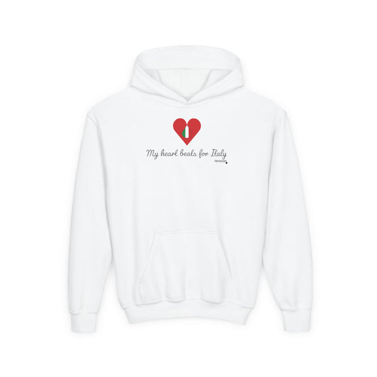 Italy Heart Beats Kid's Hoodie