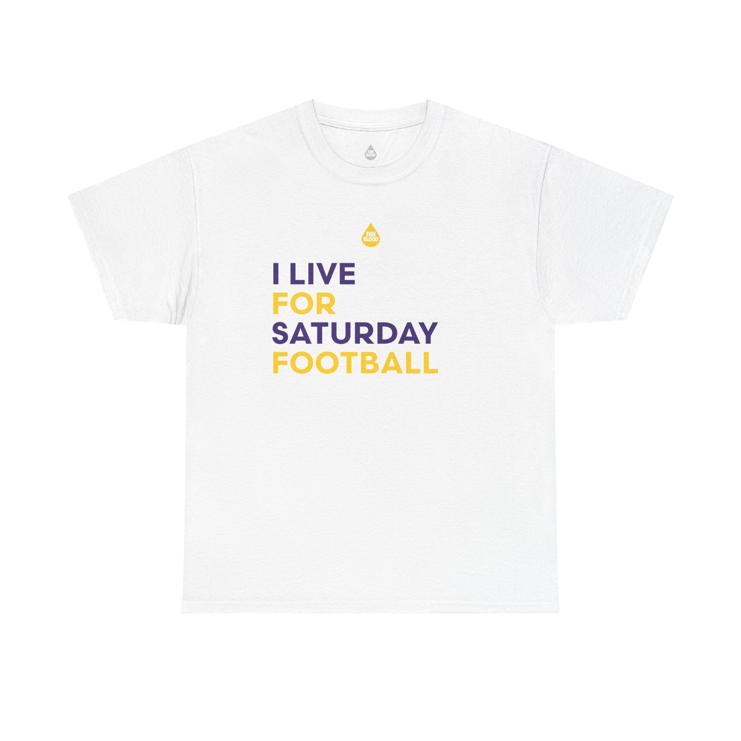 Purple & Gold Saturday Football T-Shirt