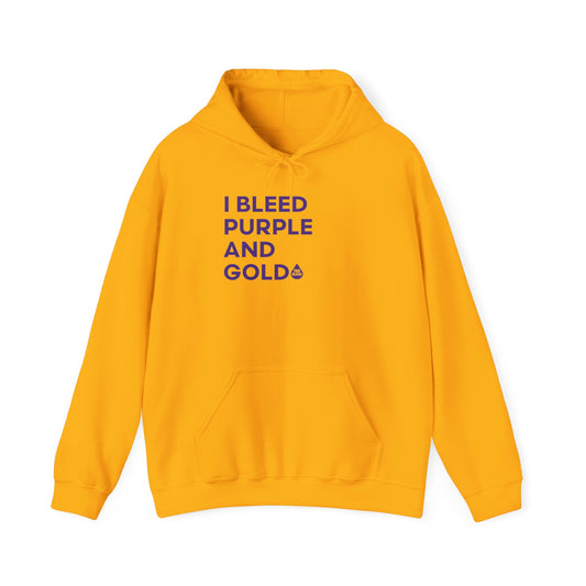 I Bleed Purple & Gold Hoodie