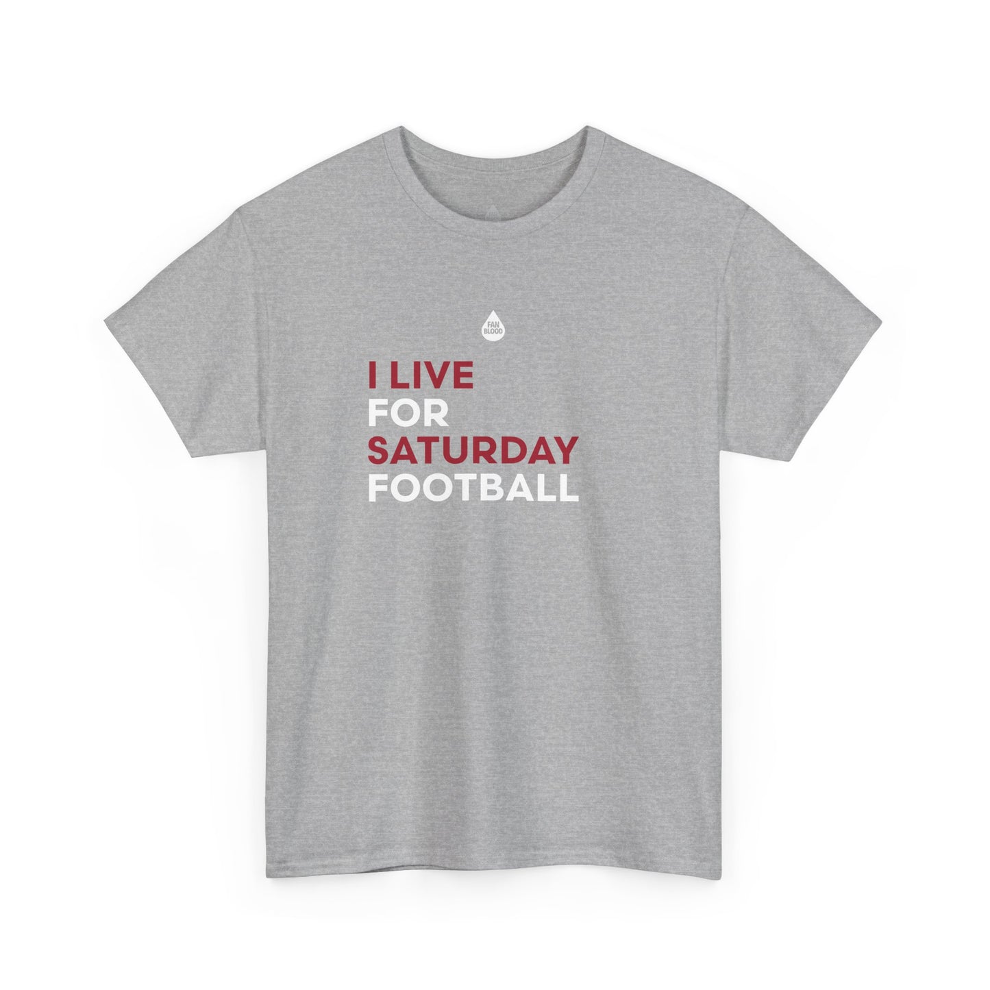 Crimson & White Saturday Football T-Shirt