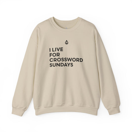 Live For Crossword Sundays Sweatshirt