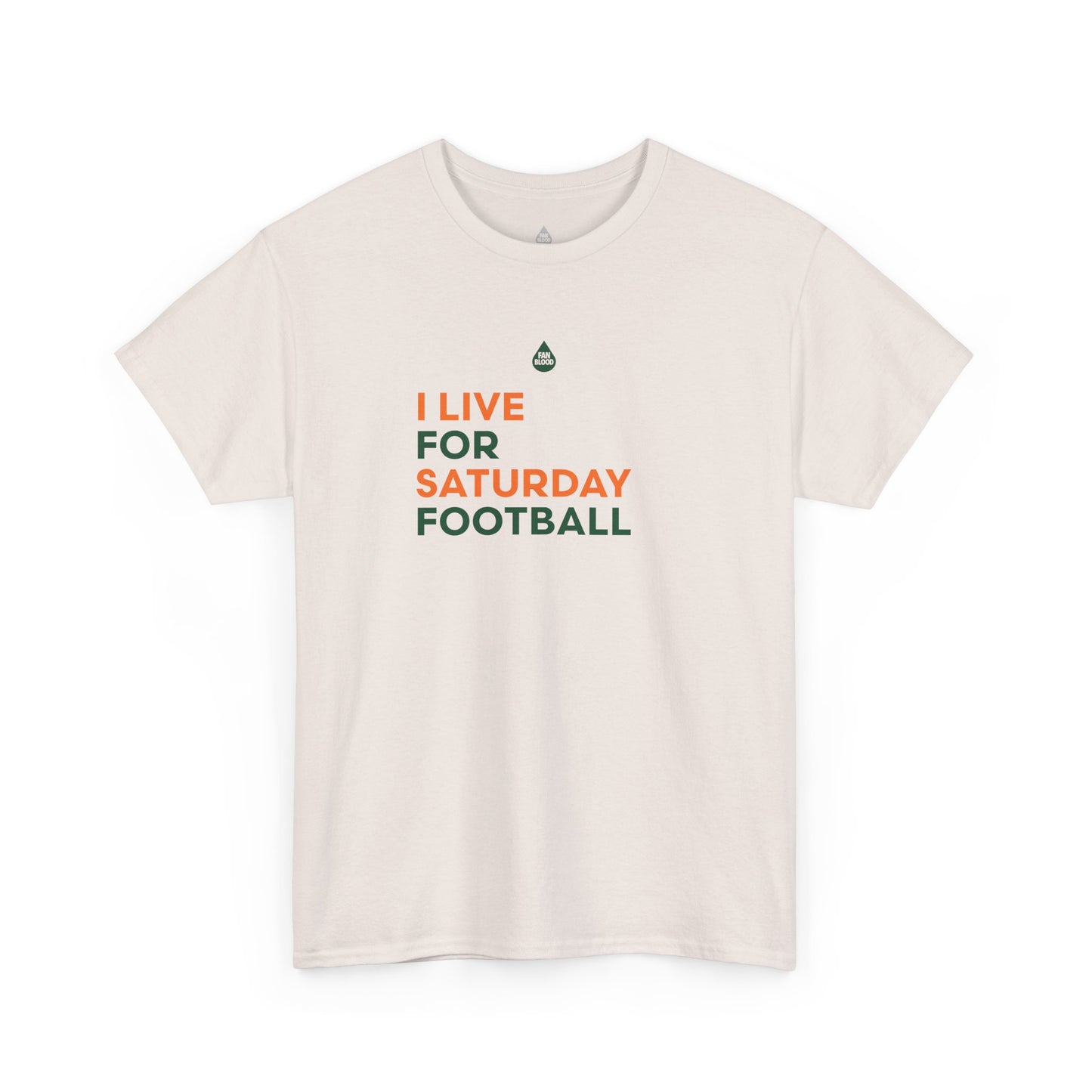 Orange & Green Saturday Football T-Shirt