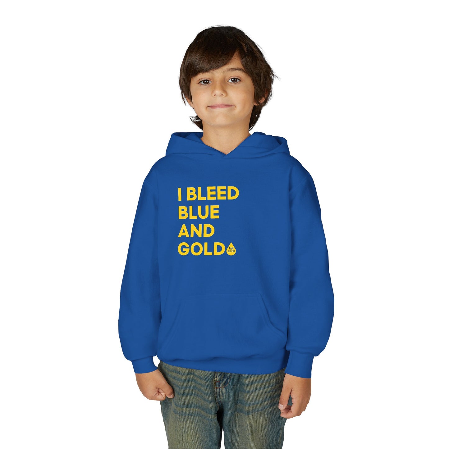 I Bleed Blue & Gold Kid's Hoodie