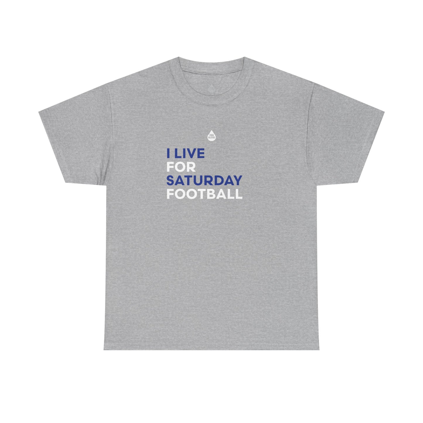 Blue & White Saturday Football T-Shirt